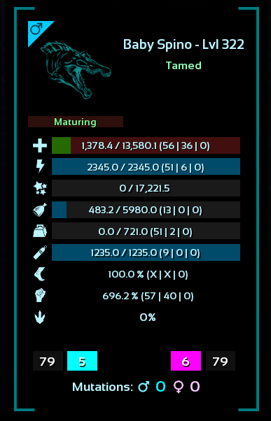 ARK Survival Ascended PvE - Carcha Top Stats Galaxy 1942m Per PC/XBOX/PS5 (ASA)