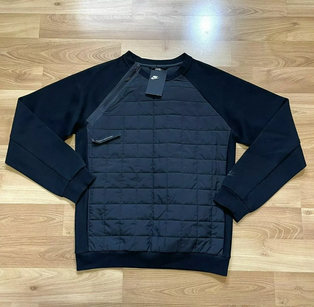 Nike quilted best sale sweatshirt