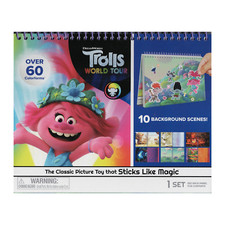 Colorforms Trolls World Tour Magic Kids Book Over 60 Shapes  10 Scenes
