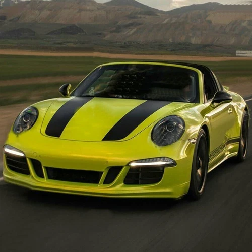 For Porsche 911R Graphics Racing Stripe Sticker Kit Hood Roof Rear Vinyl Decals - Picture 4 of 11