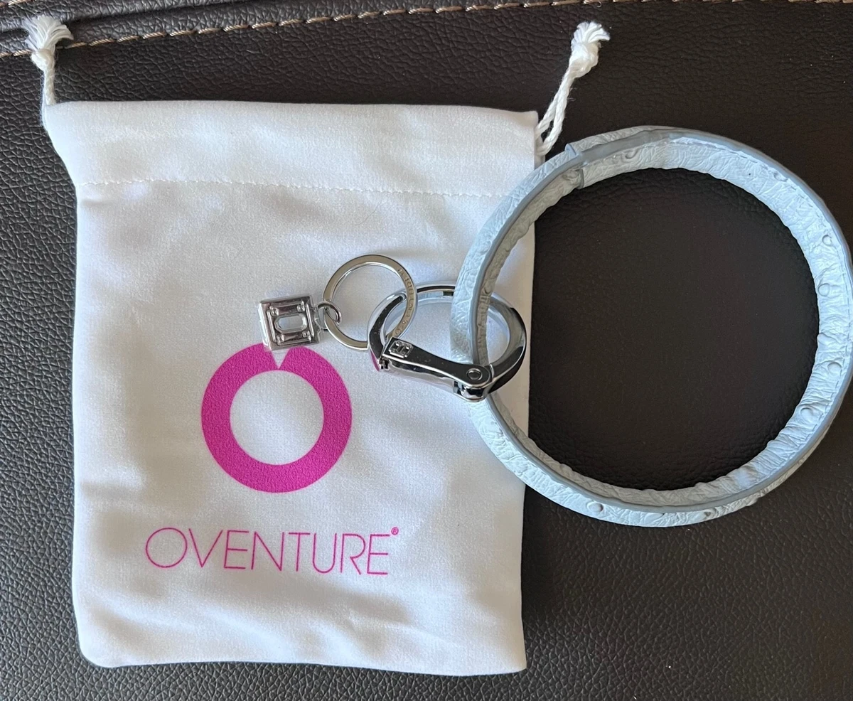 NIP Oventure Big O Key Ring Light Blue Lavender Ostrich