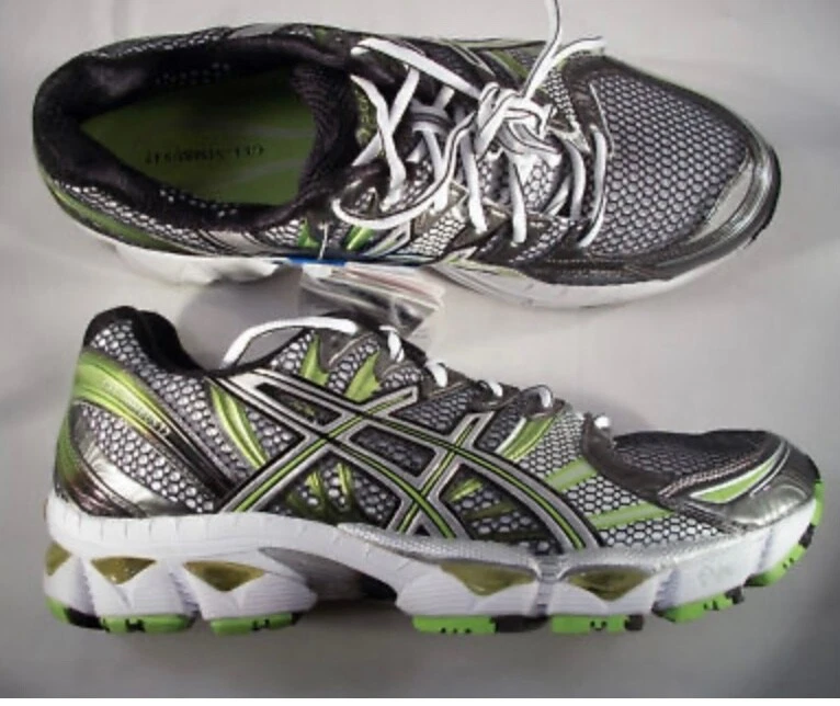 asics Gel Nimbus 12 White Lightening Lime Size 6