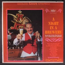 VARIOUS: a night in a brewery CAPITOL 12" LP 33 RPM