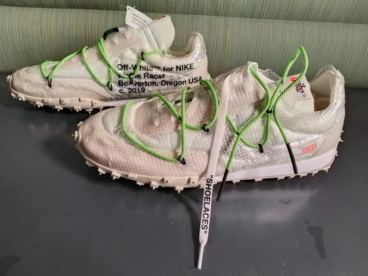 Nike x OFF WHITE Nike Waffle Racer Athletic Shoes for Women for