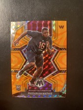 2022 Panini Mosaic Phidarian Mathis Orange Reactive Prizm RC #389 Commanders