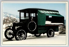 1921 Lampsteed Kampkar Ford Model T Anheuser Busch John Deere Postcard - D11