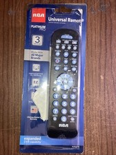 RCA 3-Device Universal Remote Control Platinum Pro Easy Setup Long Range IR