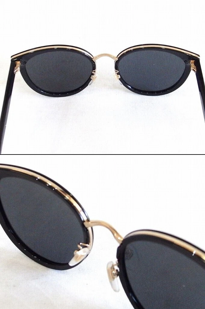 Lunettes de soleil Gucci avec étui 56/20/145 GG0405 verres ronds noir accessoires unisexes 