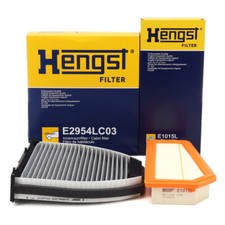 HENGST Innenraum + Luftfilter für MERCEDES W204 S204 C204 W212 S212 C/A207 M271