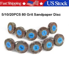 Flap Wheel Sander Set 1/8 Round Shank for Dremel Drill Rotary Tools 5/10/20 PC 