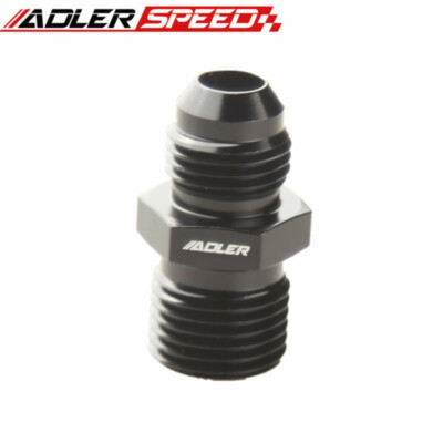 US SHIP 6AN AN6 Male Flare To M16x1.5 (mm) Metric Straight Fitting Adapter Black