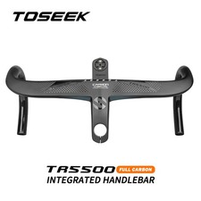 TOSEEK Carbon Integrated Handlebar Stem Gravel Bicycle Road Bike Drop Bar 28.6mm