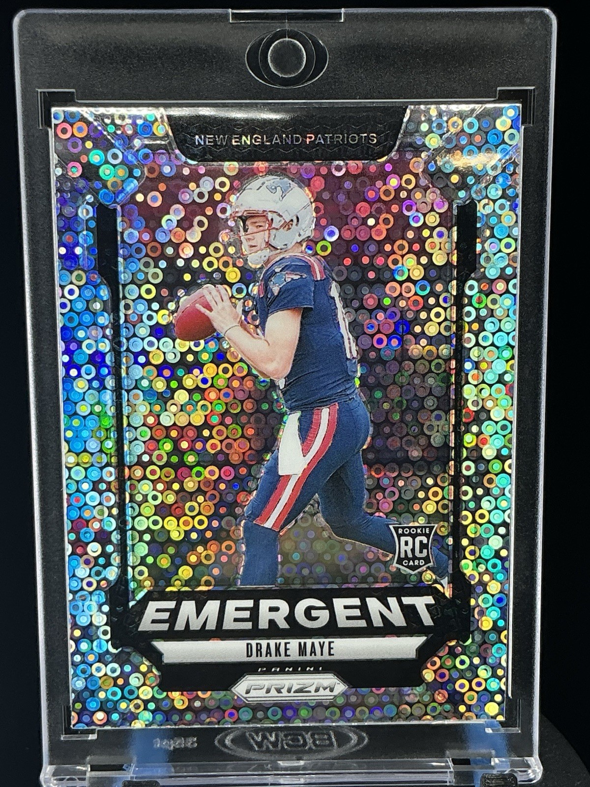 2024 Panini Prizm Drake Maye No Huddle Emergent Rookie #4 New England Patriots