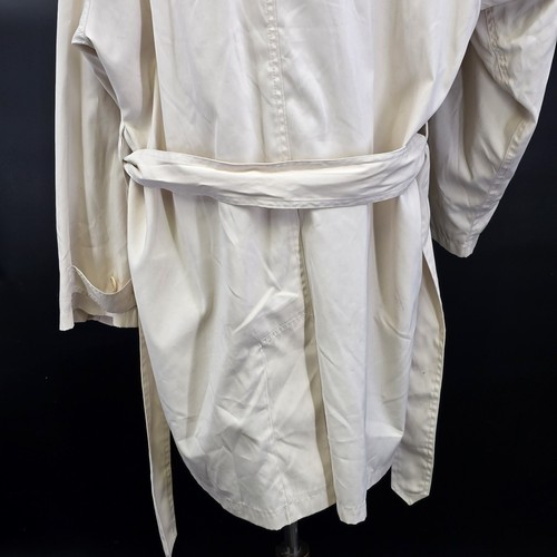 Eddie Bauer Damen Zweireiher Gefütterter Trenchcoat XL Elfenbein Beige Baumwollmischung - Bild 10 von 21