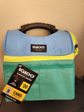 Igloo Playmate Durable Hard Gripper 9 Can Cooler Bag Insulated Lunch Box Blue
