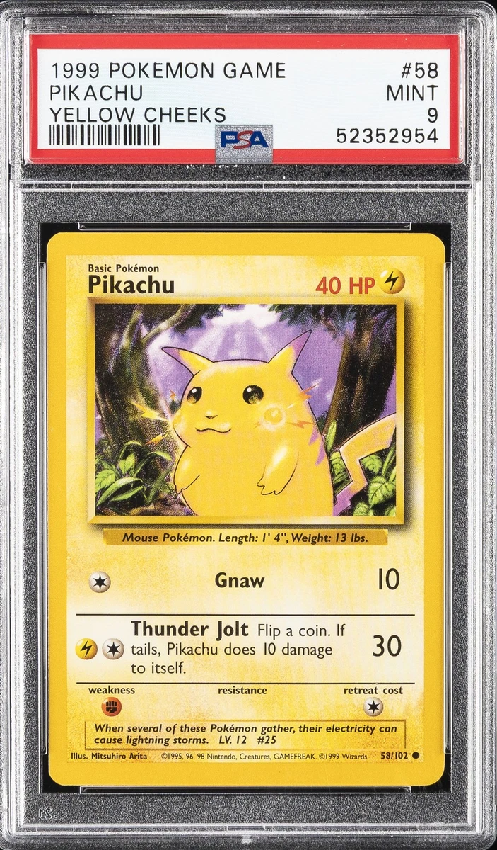 神奇宝贝TCG 基础套装皮卡丘9 级个人收藏卡牌游戏卡| eBay