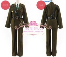 Axis Powers Hetalia Cosplay Costume Full Set Outfits England Uk Halloween Cloth