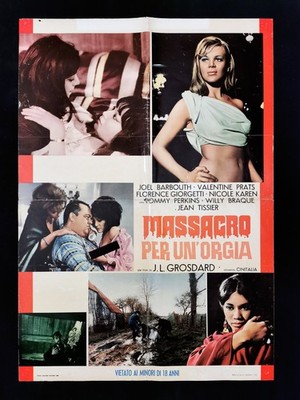 MASSACRO PER UN'ORGIA manifesto poster Massacre pour une orgie Exploitation E35