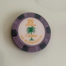 Spielbank Casino de Marrakech / Marokko * 25,00 Dirhams Poker Casino Chip Jeton