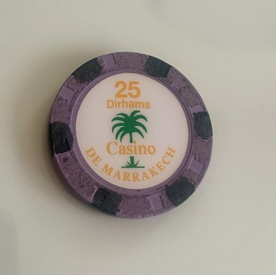 Spielbank Casino de Marrakech / Marokko * 25,00 Dirhams Poker Casino Chip Jeton