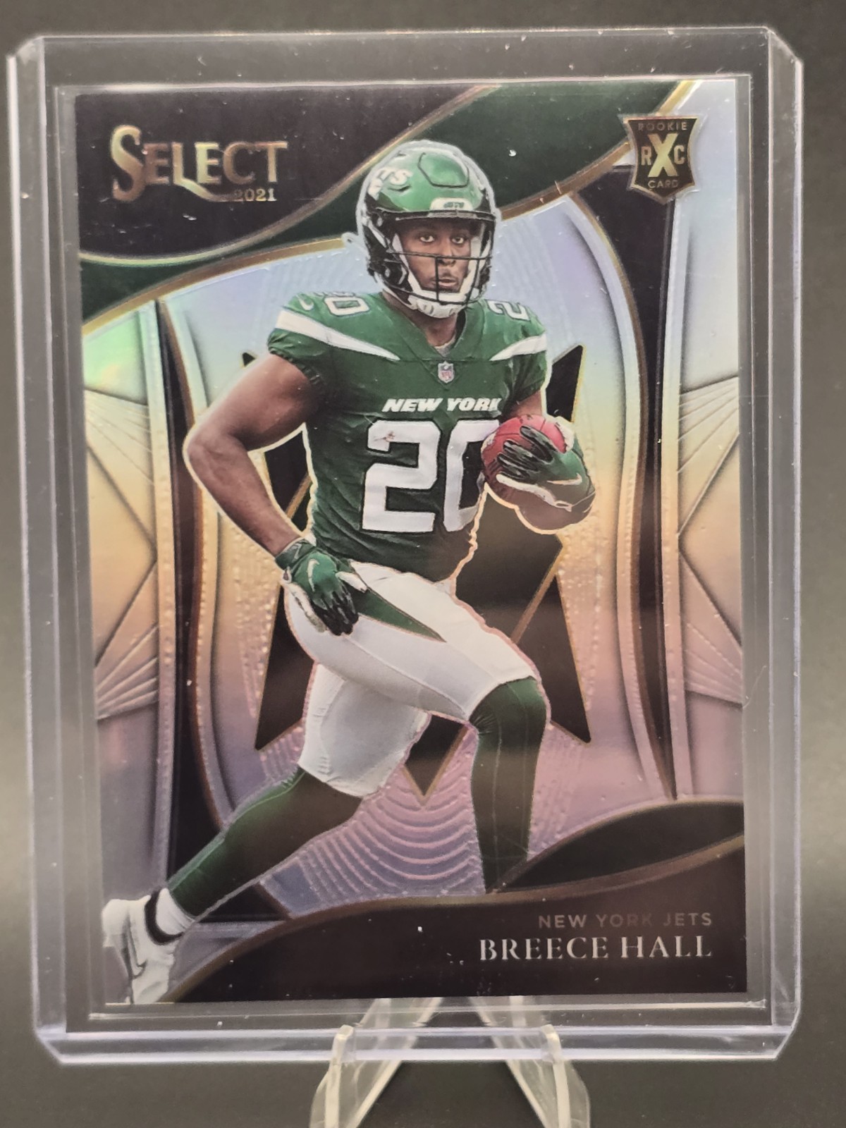 2021 Panini Select - 2022 Xrc Prizm Breece Hall #406 (RC)
