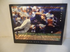 KEN CAMINITI SAN DIEGO PADRES AUTOGRAPHED RARE 1997 8X10 PINNACLE TRADING CARD