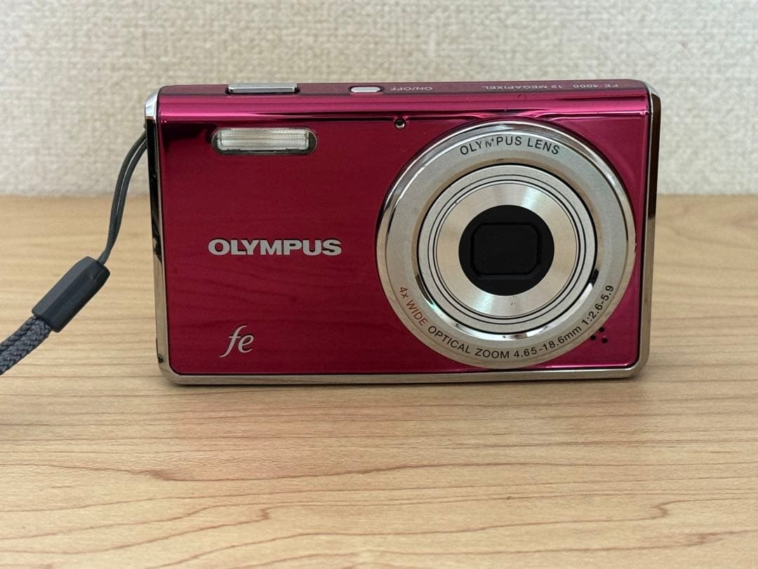 OLYMPUS FE-4000 Pink Compact Digital Camera Tested Working Seller