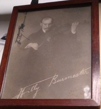 Legendarny skrzypek WILLY BURMESTER - oryginalny podpisany- oprawiony-rzadki