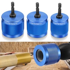 3x Copper Pipe Cleaner Drill Set 1/2" 3/4" 1" Metal Tube Plumber Cleaning Tool