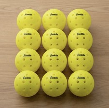 12 Franklin X-40 Pickleballs Indoor/ Outdoor PicklbBalls Optic Yellow