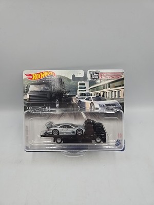 Hot Wheels Team Transport 1997 Mercedes Benz CLK-GTR Fleet Street Tow Truck Lot
