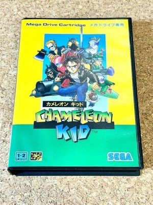 CHAMELEON KID Mega Drive MD G-4070 SEGA 1992 w/ Box Manual Tested Used