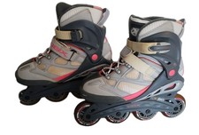 DBX GrayPink Inline Skates abec 7 Bearings Women's 8 Mothership Wheels