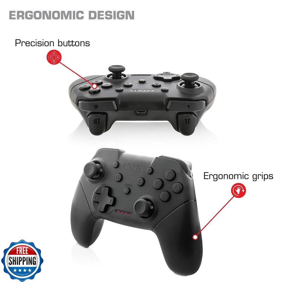 Nyko Wireless Core Controller for Nintendo Switch - Bluetooth Pro Controller  - Image 3 of 4