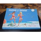 Vintage 1965 Mattel Skipper and Skooter Doll Case Blue Vinyl Beach Scene 1016