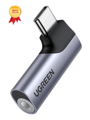 UGREEN USB C to 3.5mm Audio Adapter Type C Aux Headphone Jack DAC Stereo Gray 