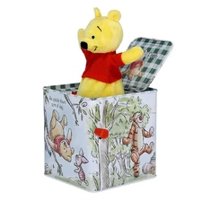 Disney Baby Winnie The Pooh Jack-in-The-Box - Musical Toy for Babies Multi ,6.5"
