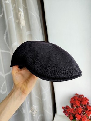Vintage Kangol Flat Cap Ventaire Black Mesh Ivy Driving Hat  display picture 1