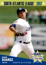 2017 SAL All-Star Game North Grandstand 27 Ranger Suarez Venezuela Baseball Card