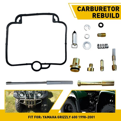 #ad Carburetor Carb Kit Repair Rebuild Accessories Fit Yamaha Grizzly 600 1998 2001 $12.34