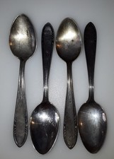 4 Teelöffel - versilbert - 90er Auflage