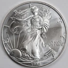 1998 American Silver Eagle (BU) - AUTHENTIC - In a Capsule to Protect It!