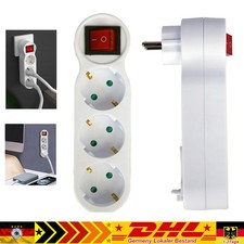3-Fach Steckdose Steckdosenverteiler Steckdosenleiste Dreifachstecker Adapter