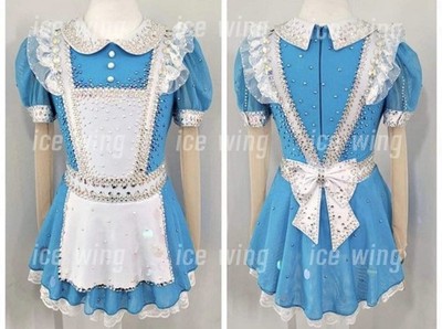 Figure Skating Dress Ice Skating Dress Blue Halo Competition Skating Wear