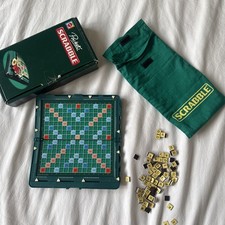 Vintage Travel Pocket Scrabble Board Game - Hardcase
