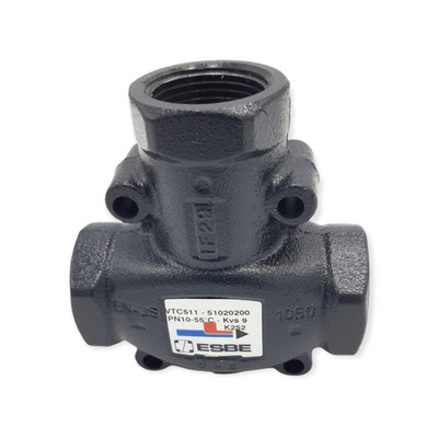 ESBE VENTILATION VALVE VTC511 55 ° Ø 1 ''CAST IRON PELLET STOVE WITH WOODEN FIREP