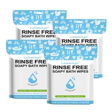 100 Pcs Body Wipes for Adults Bathing No Rinse, Bath Wipes Rinse Free Dry Sho...