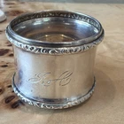 Vintage Sterling Silver Napkin Ring JA  Stamped
