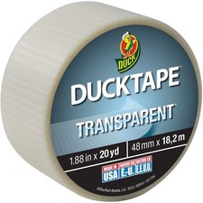 Duck Brand Transparent Duck Tape: 1.88 in. x 60 ft. Transparent 