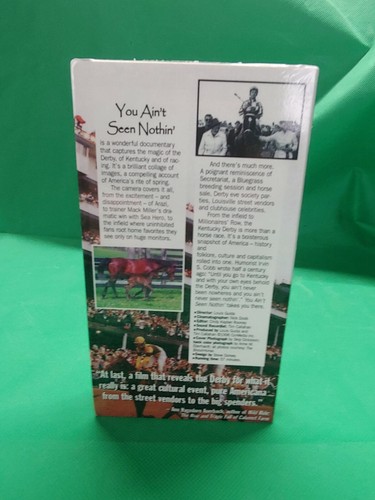 1996 You Aint Seen Nothin' VHS Tape Tales Of The KENTUCKY DERBY New Sealed - Picture 4 of 9